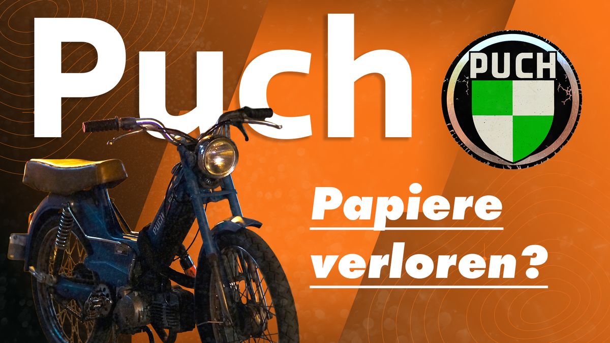 Puch Papiere verloren – Titelbild des Leitfadens zu Ersatzpapieren, Zweitschrift und Betriebserlaubnis für Puch-Fahrzeuge